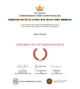Commonwealth Essay Competition - 2022(Finalist) Commonwealth Essay Competition - 2022(Finalist)